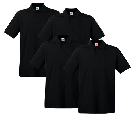 Fruit Of The Loom - Premium Poloshirts - 4er Set's