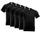 Fruit Of The Loom - V-Neck T-Shirts - 5er Set's einfarbig