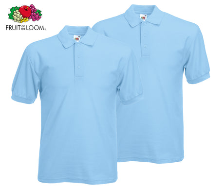 Fruit Of The Loom - Pique 65/35 Poloshirt - 2er Set's einfarbig