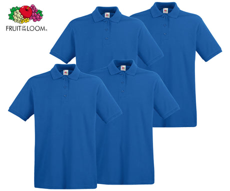 Fruit Of The Loom - Premium Poloshirts - 4er Set's